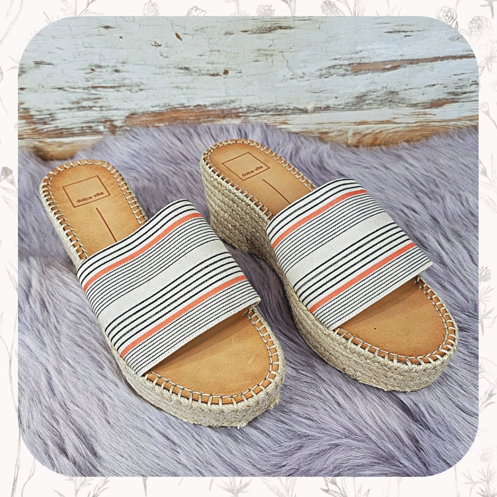 🕊️Dolce Vita Platform Espadrille Slides *Like New* size 9
